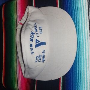 Vtg Y's Men's Club Fun Run Key City Sports Adjustable Visor
